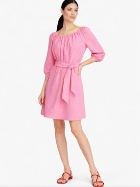 Elizabeth & James Short Belted Dress Petunia Blush Pink XS